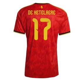 Belgien Charles De Ketelaere #17 Hemmakläder VM 2026 Kortärmad